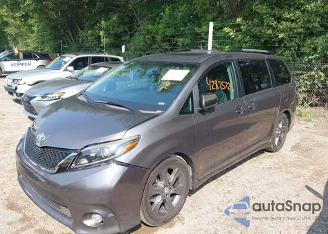 2016 Toyota Sienna Se из США, поврежденный, VIN 5TDXK3DC4GS758400
